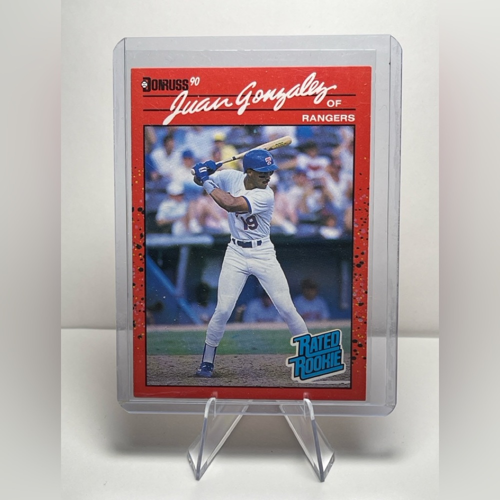 Juan Gonzalez 1990 Donruss Rated Rookie RC Texas Rangers #33
